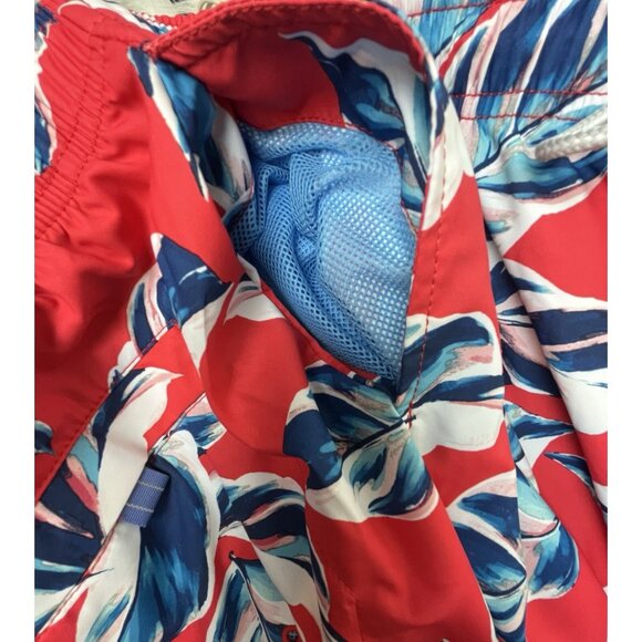 Tommy Bahama Naples Harbor Leaves Swim Trunks Mens Large Apple Blossom - Picture 7 of 16